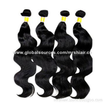 5A Unprocessed Peruvian Virgin Hair Extensions, Body Wave